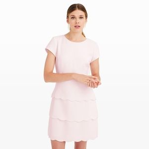Scalloped light pink Club Monaco dress